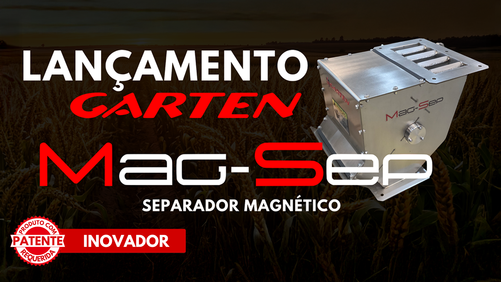 Garten lança o novo separador rotativo Mag-Sep